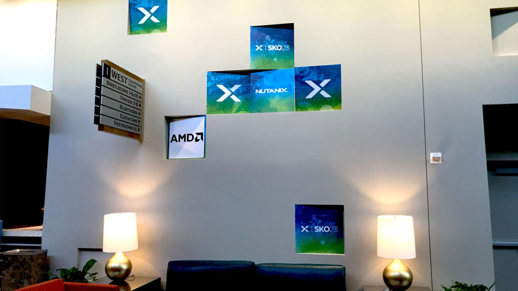 Signage Wall Squares Photo